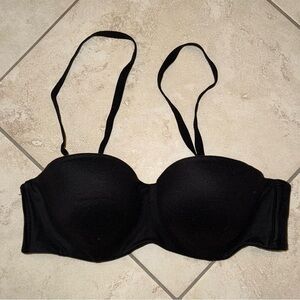 VICTORIAS SECRET Body by Victoria Lined Strapless Bra Black 32B